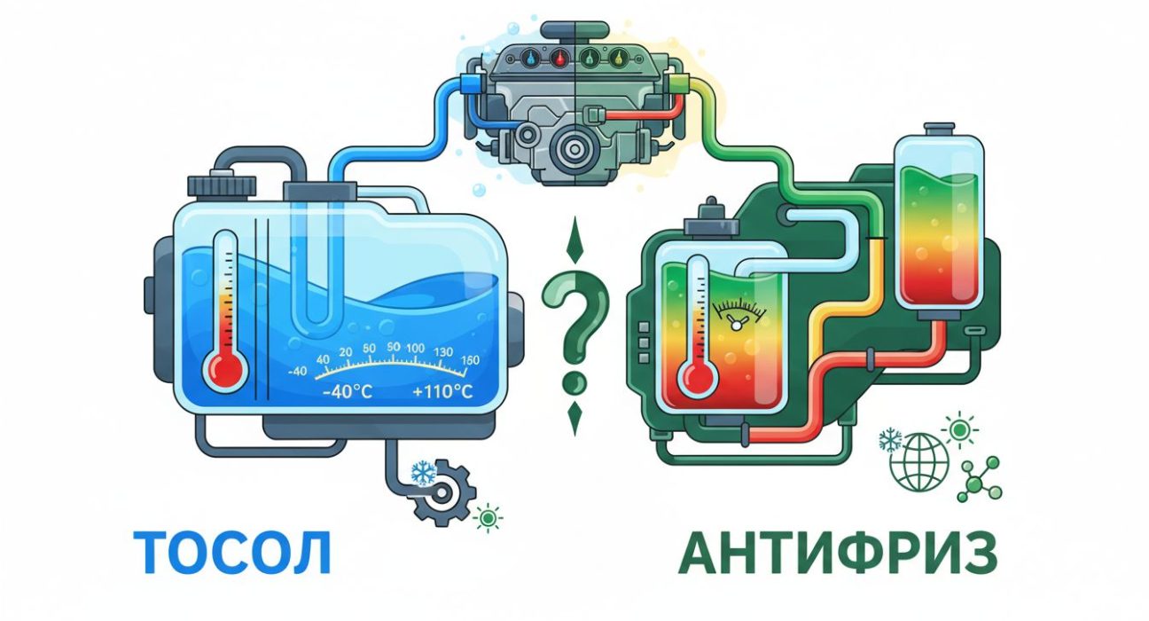 Чем отличается тосол от антифриза