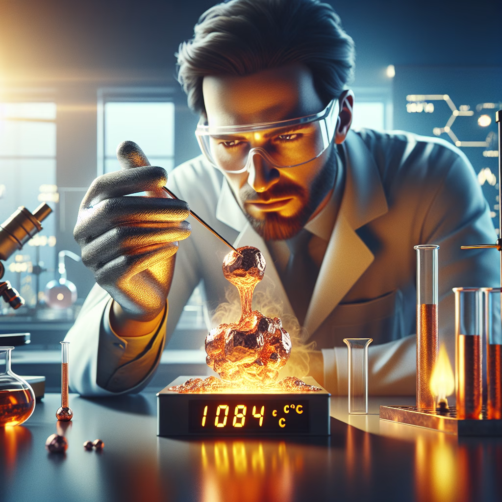 При якій температурі плавиться мідь?