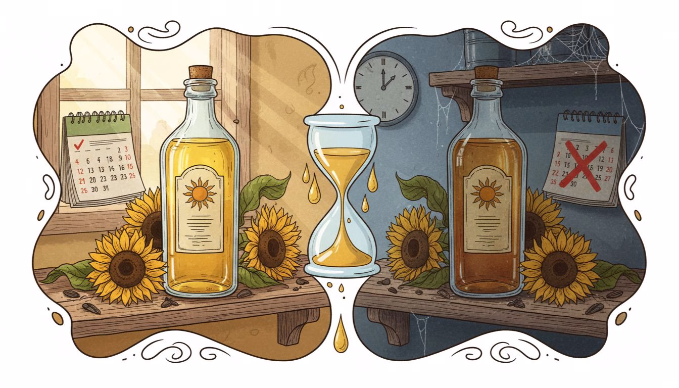 Сколько хранится подсолнечное масло