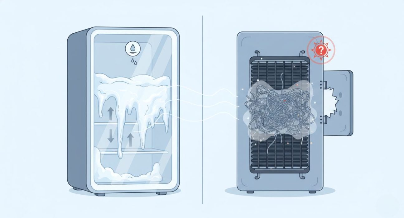 Чому намерзає задня стінка холодильника