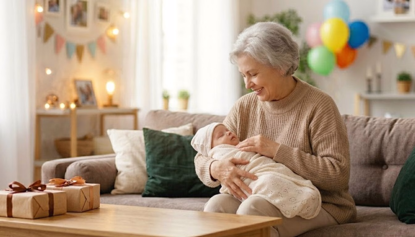Привітання бабусі з народженням онука
