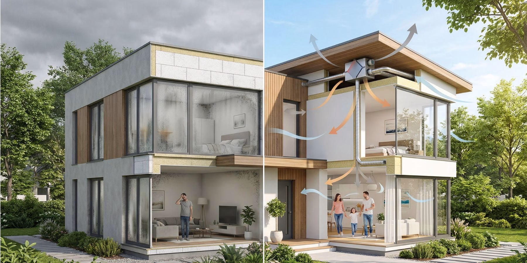 Чому після утеплення будинку стає важко дихати