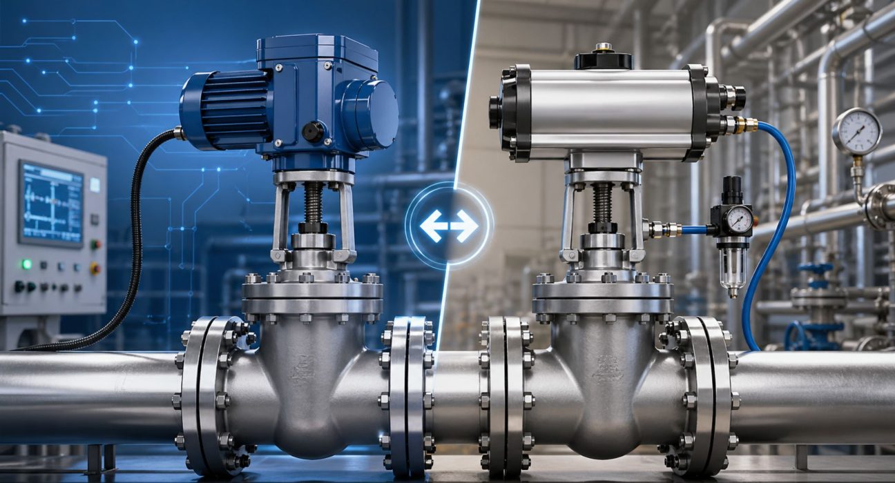 Електропривід чи пневмопривід для засувки - порівняння і як вибрати