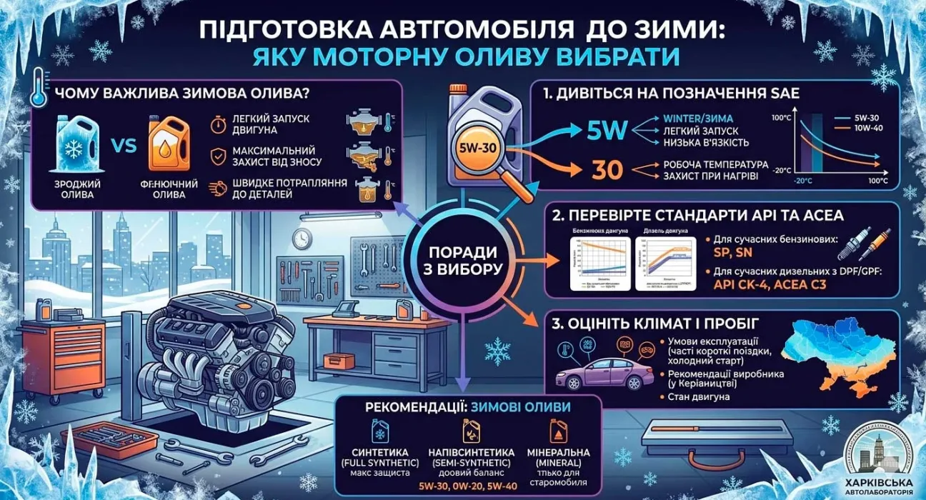 Підготовка автомобіля до зими
